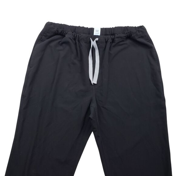 Figs Pisco Scub Pants Mens Large Black Drawstring Stretch Technical Collection - Picture 3 of 9